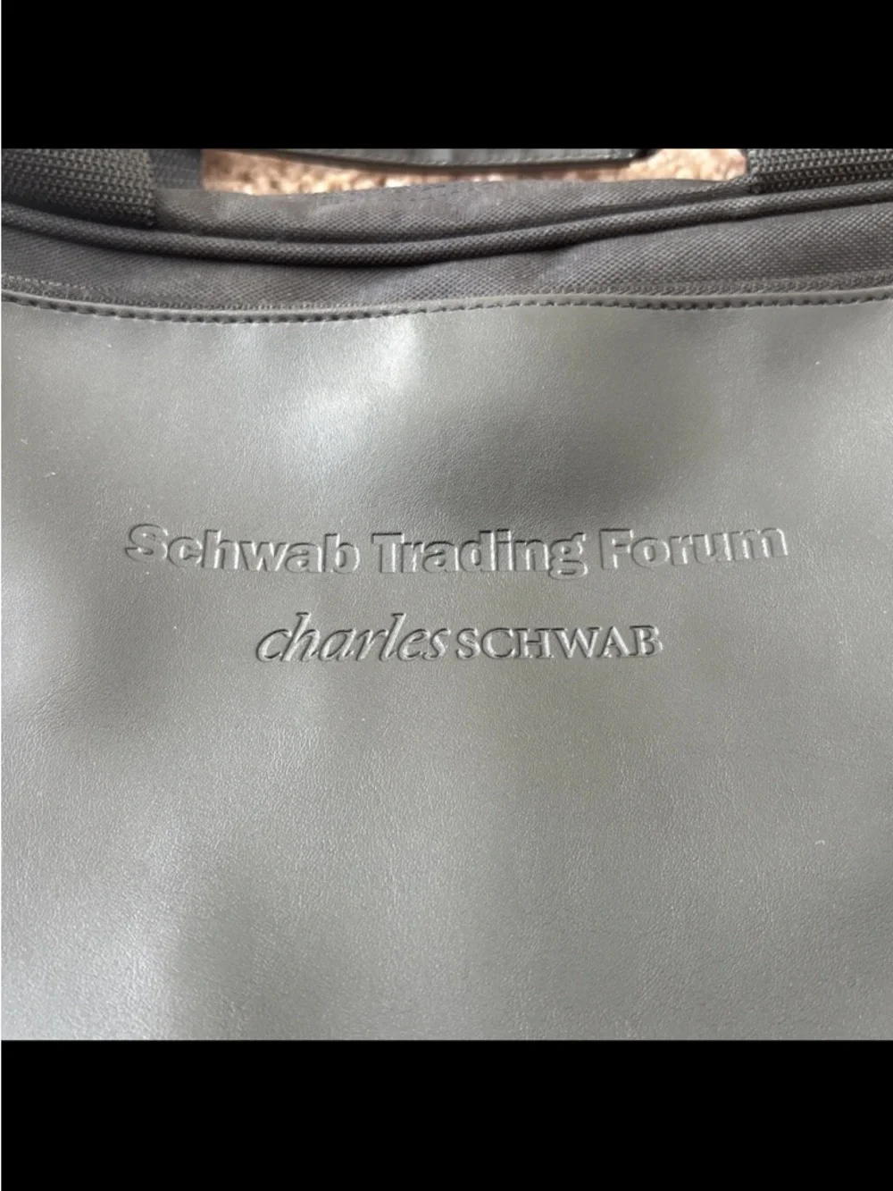 Charles Schwab Trading Forum Dart Business Laptop Bag Messenger Case Black Logo